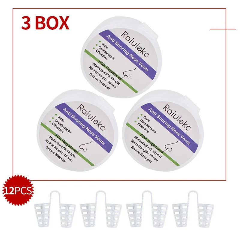 Anti Snoring Nasal Dilator for Easy Breathing Preventing Snoring Breathe Aid Stop Snore Device Easy Breathing Improvement Sleep