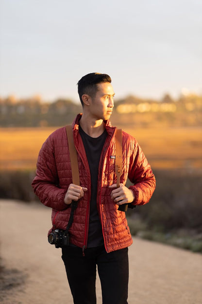 STRAPS Classic Leather Camera Strap | 17.5" Full-Grain Leather with Suede Backing, Fits DSLR & SLR Cameras