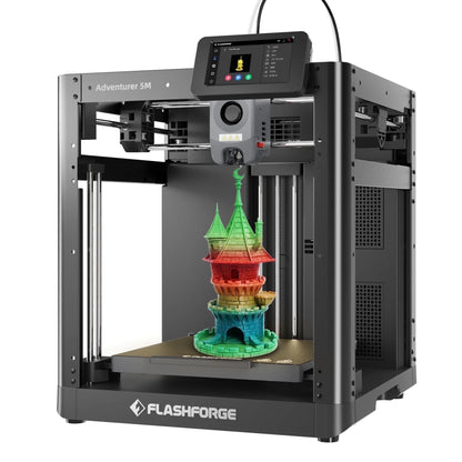 Adventurer 5M 3D Printer, Home Printer with Fully Auto Leveling, 600Mm/S High Speed Printing, 8.7 X 8.7 X 8.7'', Black