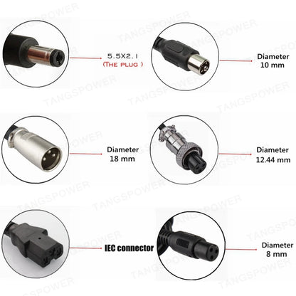 29.4V 3A Lithium Battery Charger for 7Series Li-Ion Battery Pack 24V Charger for 29.4V3A Power Tool Silent Charging